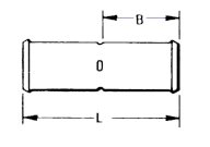 Dimensiones del empalme Burndy YS6C